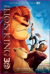The Lion King 3D Movie Poster
